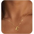 thumbnail image 1 of MTINEAPS Bubble Letter Necklace Gold Initial Necklaces for Women Trendy Chunky Charm Pendant Necklaces Gold Jewelry Birthday Gifts for Women Teen Her Mom Grandma Wife Sister, 1 of 6
