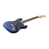 Monoprice Indio Cali Classic HSS Electric Guitar - Blue, With Gig Bag