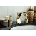 thumbnail image 2 of Milano Widespread Bathroom Faucet with Double Lever Handles Finish: Polished ..., 2 of 7