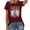 Brick Red, variant on Country Music Shirt For Women Vintage Tennessee Graphic Tshirts Rodeo Western Short Sleeve Tee Tops Long Sleeve Layering T Womens Long Sleeve Spandex T Shirt Long Shirt Women Women Tops Summer Large