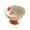 Red, variant on PuSpu Ceramic High-Leg Fruit Plate – Mini Pedestal Bowl for Home Decoration & Kitchen Utensils