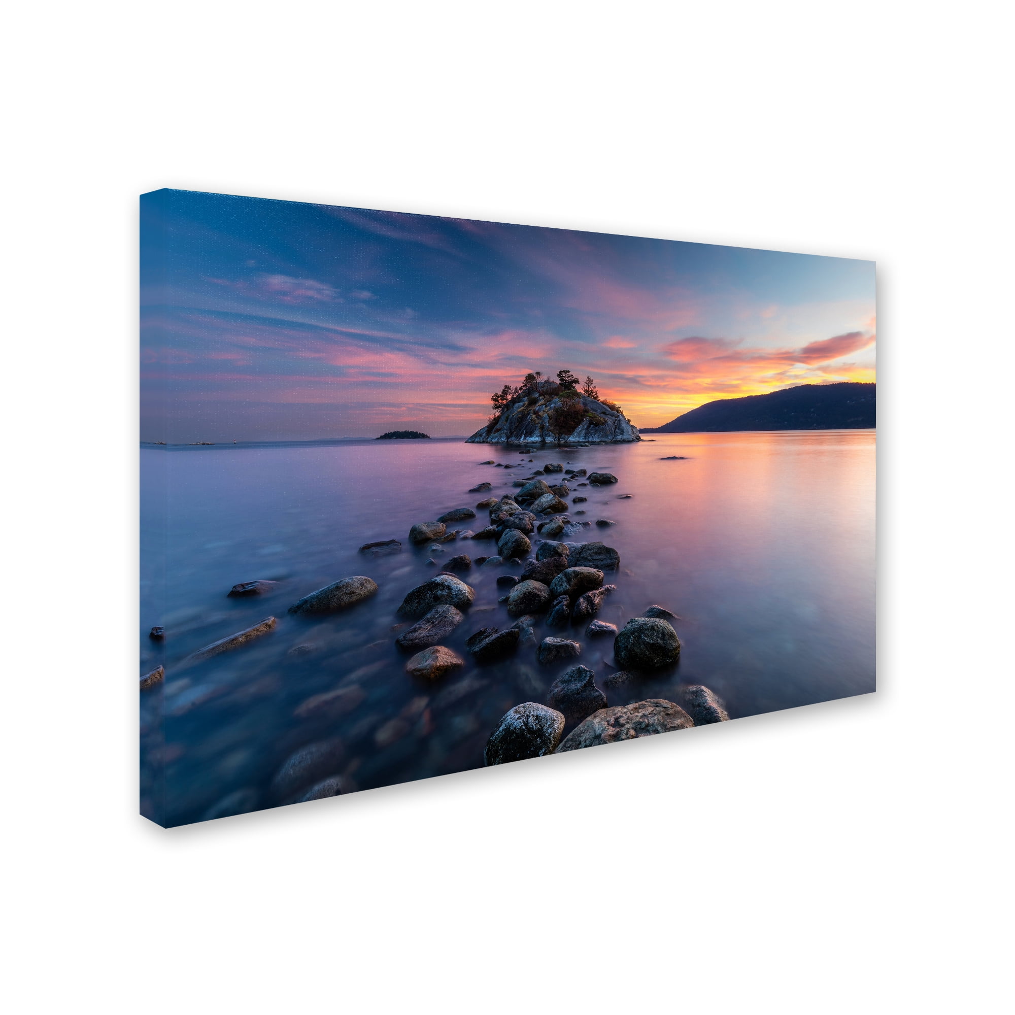 Pierre Leclerc 'Whytecliff Sunset' Canvas Art 16 x 24