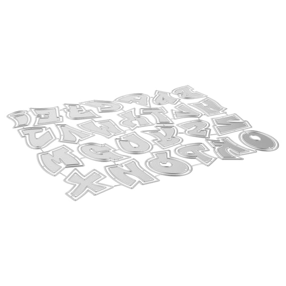 EXHUMKY Precision Cutting Dies Alphabet Stencils for Homemade Cards and Scrapbooking