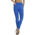 thumbnail image 2 of ToBeInStyle Women's Pull-On Denim Like Skinny Fit Stretch Jegging Pants, 2 of 4