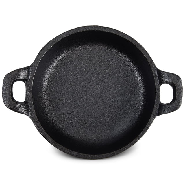 Sartén de Hierro Fundido Ziliny Mini 13 cm Apto para Horno Negro
