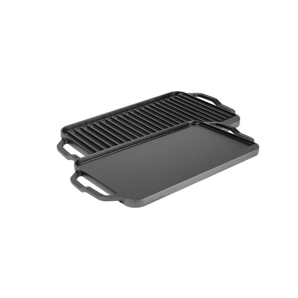 Lodge Chef Collection 19.5 x 10 Inch Cast Iron Reversible Grill/Griddle