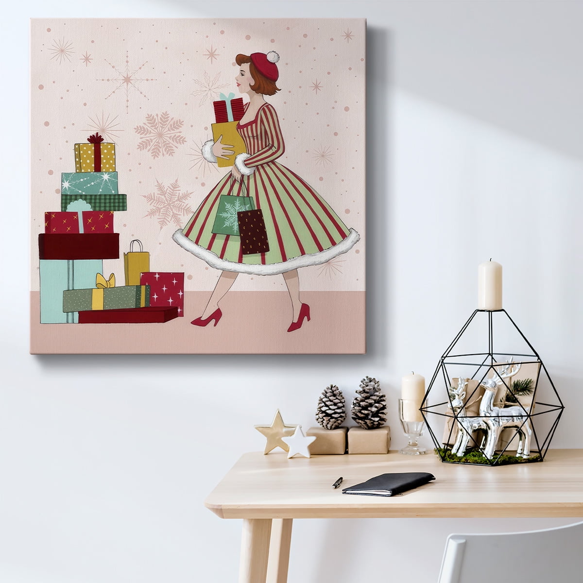 Holly Jolly Holiday II- Gallery Wrapped Canvas