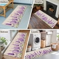 thumbnail image 6 of Lavender Runner Rug 2x6 FT, Non Slip Hallway Carpet, Purple Spring Floral Botanical Butterfly Rustic Washable Soft Floor Carpet Throw Runner Carpet Long Rug for Entryway Kitchen Bedside Sliding Door, 6 of 9