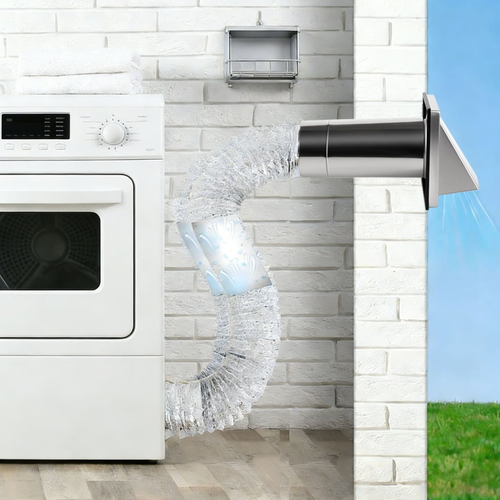 Complete Ventilation Accessory Set Cover and Parts Suitable for Dryer Exhaust