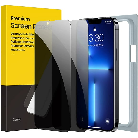 IBAOLEA Privacy Screen Protector Compatible for iPhone 13/iPhone 13 pro 2021 6.1 Inch [2 Pack] Anti Spy Case Friendly Tempered Glass Bubble Free Easy Installation Film