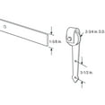 thumbnail image 2 of Heavy Duty Barn Door Track Kit, Smooth Rolling, Side Mount, Satin Nickel, 2 of 2