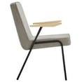 thumbnail image 3 of Side Dining Chair Armchair, Sand Beige, Fabric, French Kitchen Cafe Bistro Hospitality Restaurant, Modern Contemporary HB36876, 3 of 9