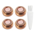 thumbnail image 1 of Cabezales de repuesto para removedor de vello facial para mujer, herramienta para eliminar el vello facial impecable, chapado en oro rosa, 4 unidades, 1 of 5