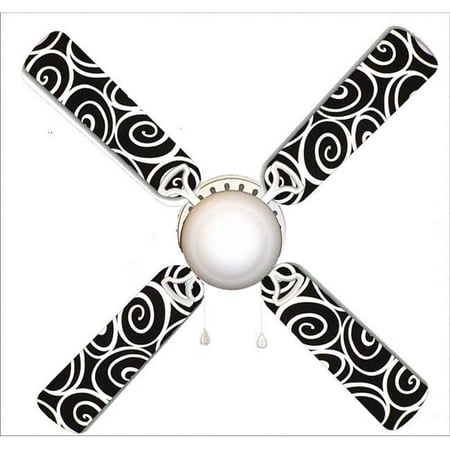 888 Cool Fans F42 0001030 42 In Designer Black White Swirls 4