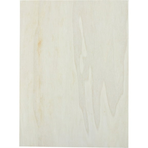 Plaid 96295E Unpainted Wood Surface, Large Rectangle Plaque, 1 Piece, 12" x 9"