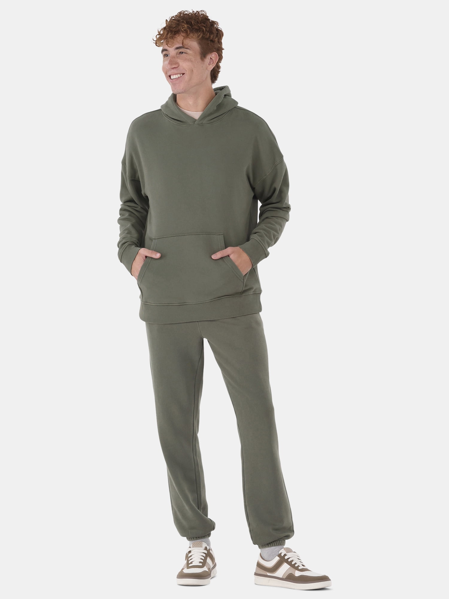 No Boundaries All Gender Soft Fleece Jogger Pants, 30" Inseam, Men's and Big Men's