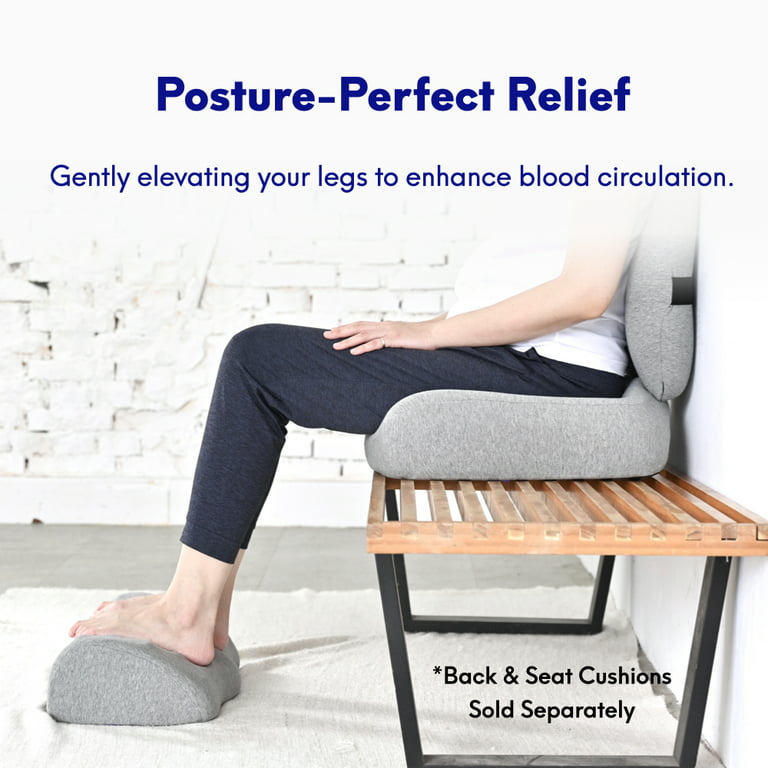 Cushion Lab Ergonomic Foot Rest for Under Desk – Patented Massage