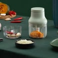 thumbnail image 3 of Ginger Masher Multipurpose Transparent Durable Mini Electric Garlic Chopper Vegetable Crusher Tool, 3 of 5