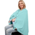 thumbnail image 2 of WAGUTH Women's Maternity Nursing Poncho Button Down Casual Soft Breathable Breastfeeding Cover Ups for Pregnancy & Postpartum,Sky Blue,Free Size, 2 of 4