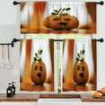 thumbnail image 3 of LALILO Kitchen Curtains and Valances Set of 3 36" Halloween Window Treatment Tiers for Window Decor, 3 of 5