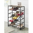 thumbnail image 2 of Whitmor Modern Industrial 5-Tier Adjustable Shoe Rack, 2 of 6
