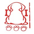 thumbnail image 1 of Calcomanía Reflectante de Parachoques Unique Bargains, Sticker Reflectante Cuadrado Rojo para Perros, Decoración Personalizada, 1 of 7