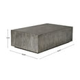 thumbnail image 5 of Uttermost Kareem Modern MDF Wood Coffee Table in Metallic Gray, 5 of 6
