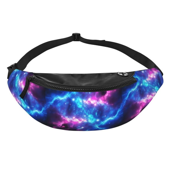 Women Men Galaxy Fanny Pack Sling Crossbody Bag for Outdoor Travel Sports Hiking