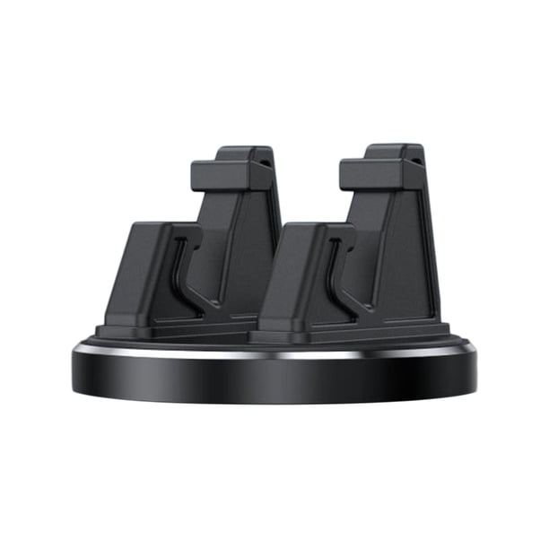 Soporte para teléfono de coche, accesorio para teléfono, base adhesiva de metal para instalar de 4,5 a Negro