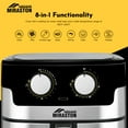 thumbnail image 3 of MIRASTON 8.5QT Family Size Capacity Air Fryer, 8-in-1 Functions, Digital Window, Stainless Steel, 3 of 9