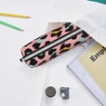 thumbnail image 6 of Cauagu Leopard Print Leather Pencil Pen Case - Stationery Bag Portable Stationery Bag Big Capacity Pencil Pouch Cosmetic Organizer Bag for Men & Women, 6 of 7