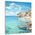 thumbnail image 2 of Designart "At Antibes French Seaside wall art III" Nautical & Beach Metal Wall Decor, 2 of 5