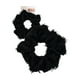 thumbnail image 1 of Cintas para el pelo Scrunchies Kitsch Brunch, lino negro deshilachado, sin arrugas, 1 of 7