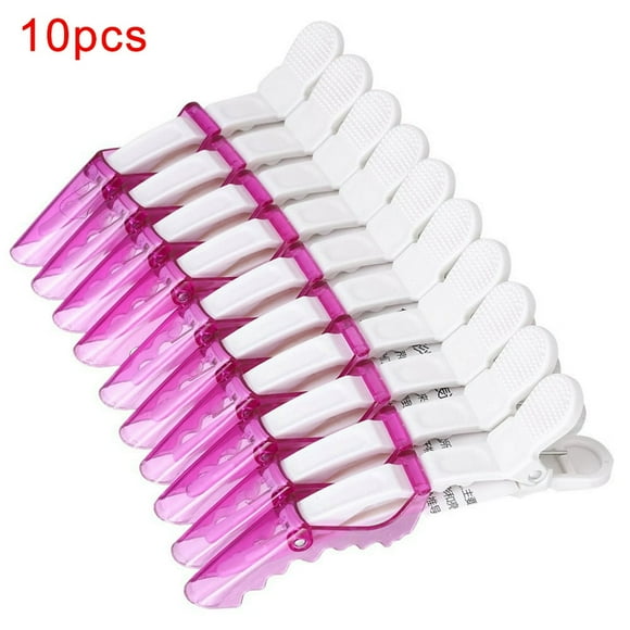 Pince à Cheveux 10 Pcs Femmes Salon Teinture pour Cheveux Permanente Séparation Coiffage Pince Crocodile Barrette