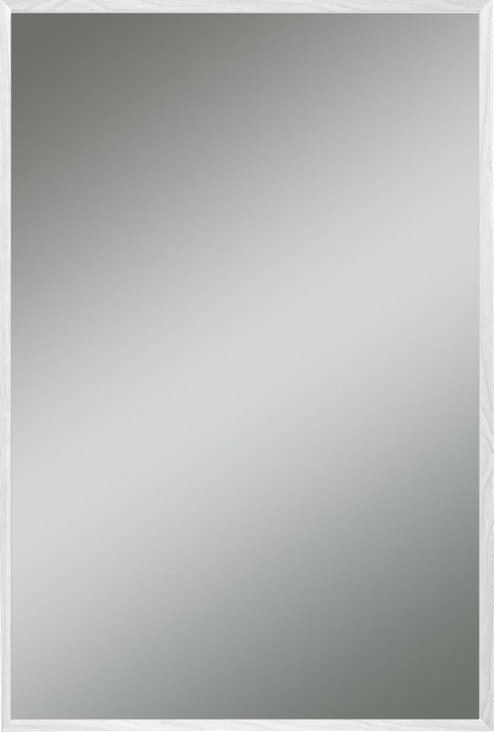 Hometrends Adler Wall Framed Mirror White Grain finish,  Home Decor Mirror,  18in x22in