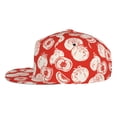 thumbnail image 3 of Daiia Tomatoes print Flat Bill Hats Flat Brim Trucker Cap Baseball Cap Adjustable Classic Low Profile Hat Unconstructed Plain Cap, 3 of 9