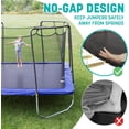 thumbnail image 2 of Skywalker Trampolines 15' x 15' Square Trampoline with Safety Enclosure Net - Blue Heavy-Duty Outdoor Trampoline for Kids & Adults, Rust-Resistant Steel Frame, 2 of 9