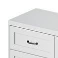 thumbnail image 4 of Dextrus 7 Drawer Dresser with Handles & Power Outlets, Wood Storage Cabinet Chest of Drawers, White, 4 of 10