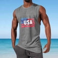 thumbnail image 2 of BRGZLK Mens Tank Tops Beach Summer Sleeveless Shirts Fashion Independence Day Printed Vacation Tanks Muscle Gym Tank Top, 2 of 6