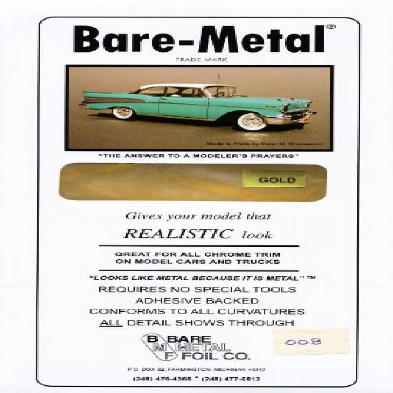 bare metal foil model car
