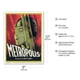 thumbnail image 2 of Fritz Lang’s Metropolis - Starring Bridgitt Helm - Vintage Film Movie Poster c.1927 - Master Art Print (Unframed) 9in x 12in, 2 of 4