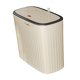 thumbnail image 4 of Cubo de basura nórdico con tapa, contenedor de basura estrecho, papelera de cocina Amarillo, 4 of 9