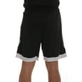 thumbnail image 3 of At The Buzzer Mens Athletic Shorts with pockets (Black White, 2X), 3 of 3