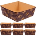 thumbnail image 1 of KAKOWELY Disposable Paper Loaf Pans for Baking Healthy and Safe to Use Multi Color Fits Kitchen Needs 25pcs,3.15"X2.95"X1.18", 1 of 5
