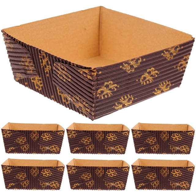 KAKOWELY Disposable Paper Loaf Pans for Baking Healthy and Safe to Use Multi Color Fits Kitchen Needs 25pcs,3.15"X2.95"X1.18"