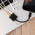 thumbnail image 3 of Tholdsy USB C Audio Splitter C a Jack 3,5mm tipo C Cable adaptador auriculares Cable auricular 3,5mm adaptador convertidor para Teléfono y Comunicación Negro, 3 of 6