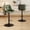 Green, variant on Set of 2 Adjustable Swivel Bar Stools in Modern Design with Comfortable Upholstered Seat and Durable Metal Frame