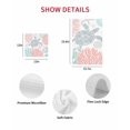 thumbnail image 7 of Teal Red Coastal Turtle Kitchen Dish Towels for Drying Dishes Set of 2, Ocean Coral Nautical Waffle Weave Microfiber Hand Tea Bathroom Towels Quick Dry & Absorbent Towel 12x12, 7 of 7