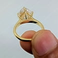 thumbnail image 5 of Heart Cut Moissanite Engagement Ring Moissanite Solitaire Ring Gold Plated Anniversary Gift Ring Moissanite Promise Ring For Women, 5 of 5