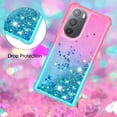 thumbnail image 5 of Funda para Motorola Edge 30 Pro Transparente con Brillos Carcasa Protectora Antigolpes con Glitter Brillante, 5 of 5